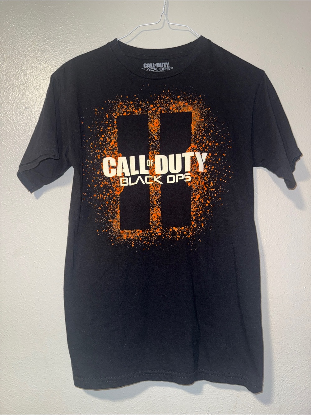 Call of Duty Black Ops II Men's Graphic Tee - Black & Orange